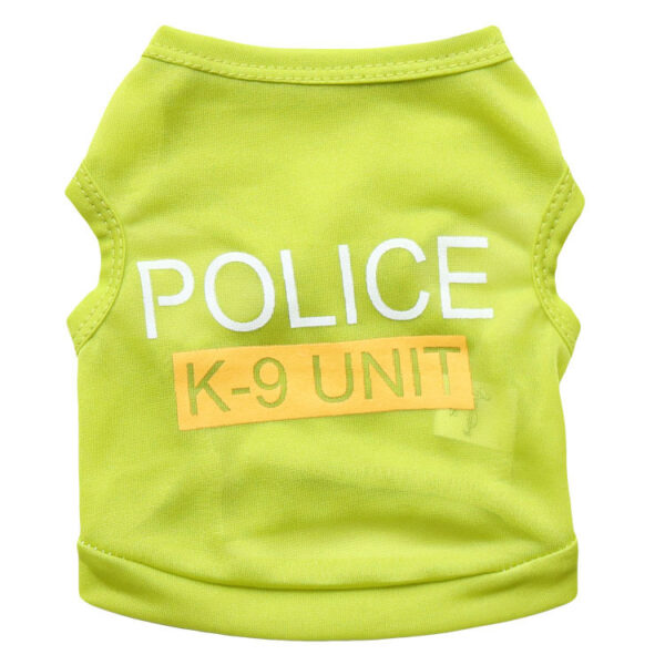 Spring And Summer Police Dog Pet Clothes Vest - Image 5