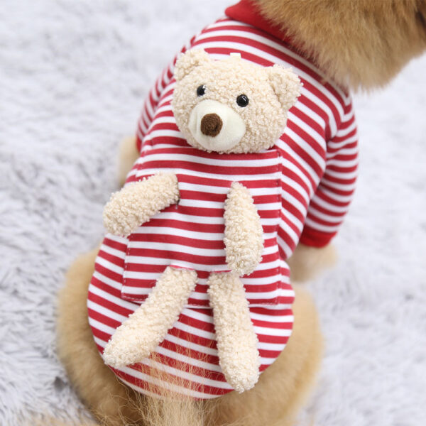 Cat Dog Pet Clothes for Small Dog Cute Sweater Spring Cat Cute Teddy Bear - Image 3