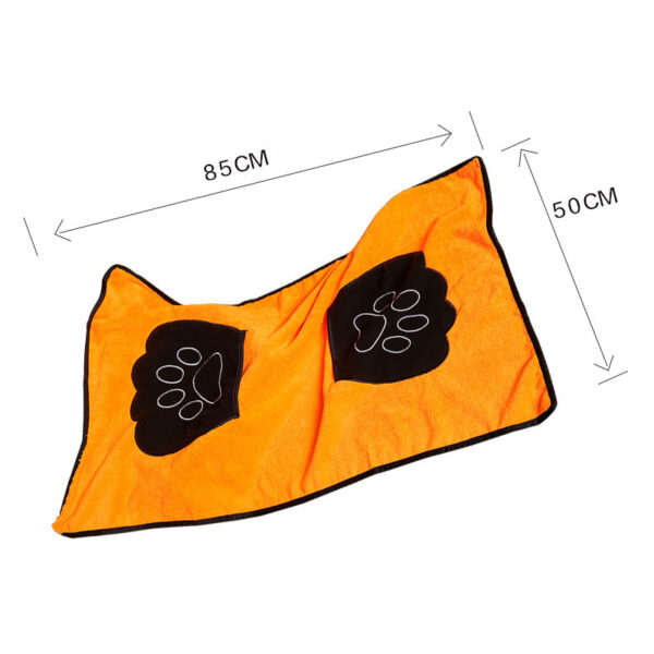 Universal Bath Towel For Cats And Dogs, Absorbent Thickening Pet Supplies, Quick-Drying Towel, Multi-Color Multi-Function Cotton Fiber Bath Towel - Image 5