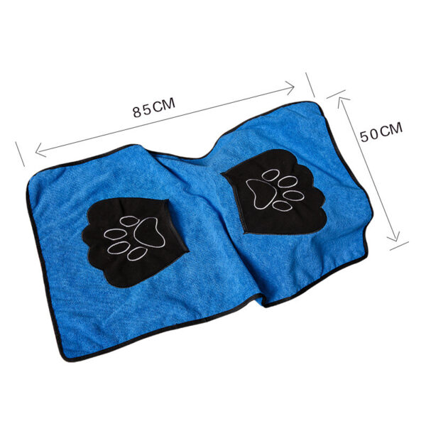 Universal Bath Towel For Cats And Dogs, Absorbent Thickening Pet Supplies, Quick-Drying Towel, Multi-Color Multi-Function Cotton Fiber Bath Towel - Image 2