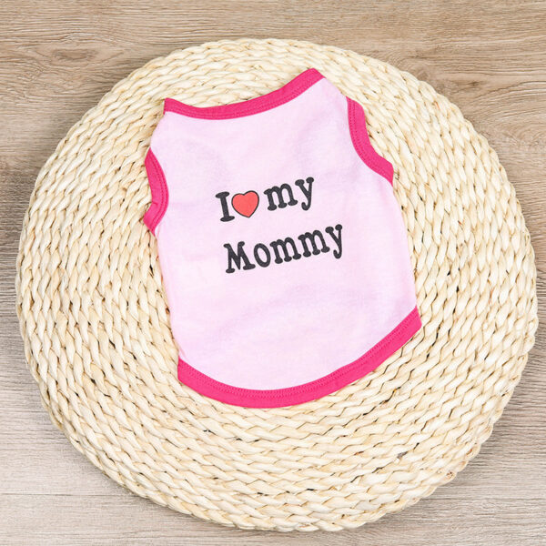 Love Mom Vest Summer Print Letters - Image 2