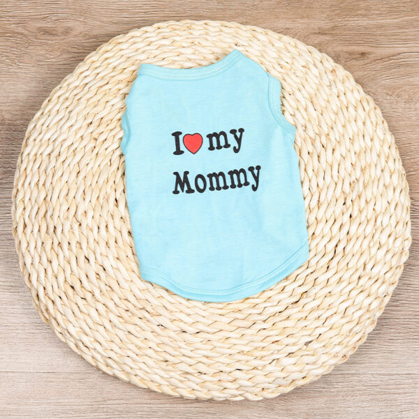 Love Mom Vest Summer Print Letters - Image 6
