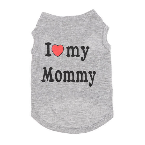Love Mom Vest Summer Print Letters - Image 5