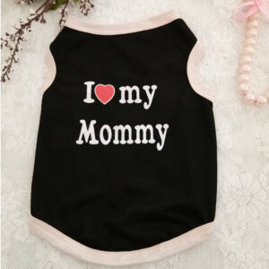 Love Mom Vest Summer Print Letters