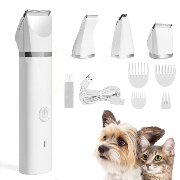 4 in 1 Pet Hair Clipper with 4 Blades Grooming Machine Trimmer & Nail Grinder Prefessional Haircut For Dogs Cats Drop Shipping - Image 5