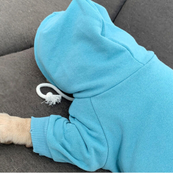 Pet with fleece hoodie - Image 6