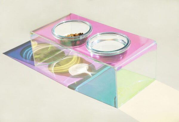 Acrylic Pet Dazzling Bowl Food Basin Small Dog - Image 3