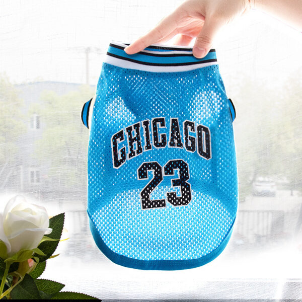 Pet Clothes Basketball Vest Large Mesh Summer Dog Clothes - Image 6
