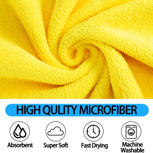 Dog Towels For Drying Dogs Drying Towel Dog Bath Towel, Quick-drying Pet Dog And Cat Towels Soft Fiber Towels Robe Super Absorbent Quick Drying Soft Microfiber Pet Towel For Dogs, Cats Yellow - Image 8