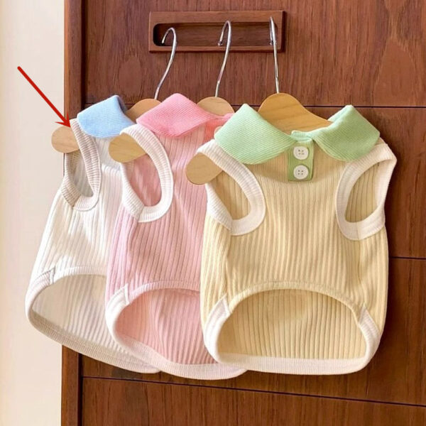 Spring And Summer Solid Color Polo Shirt Puppy Dog Thin Breathable T-shirt - Image 3