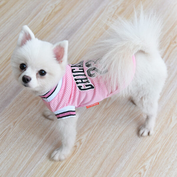 Pet Clothes Basketball Vest Large Mesh Summer Dog Clothes - Image 2