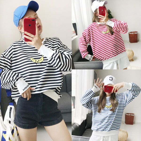 Adult pet striped parent-child outfit - Image 2