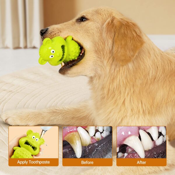 Dog Teething Toy Green, Orange 2-Pack - Image 5