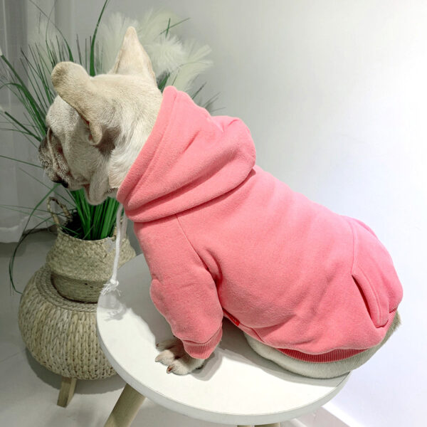 Pet with fleece hoodie - Image 2