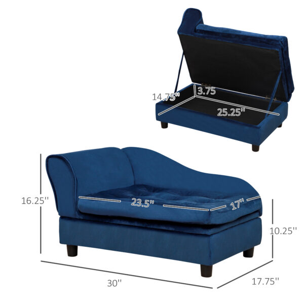 Luxury Small Dog Bed With Hidden Storage - Image 6