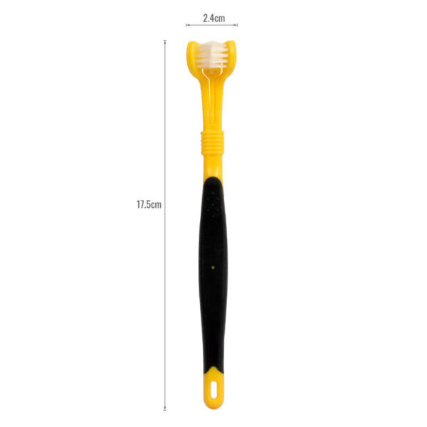 Pet Supplies Three-head Toothbrush Oral Cleaning - Image 7
