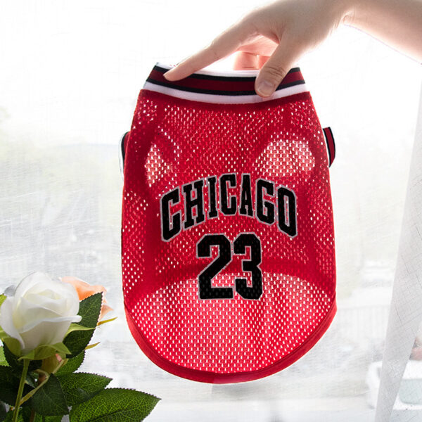 Pet Clothes Basketball Vest Large Mesh Summer Dog Clothes - Image 4