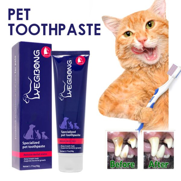 Pet Oral Cleaning Cream Cat And Dog Cleaning Oral Odor - Image 3