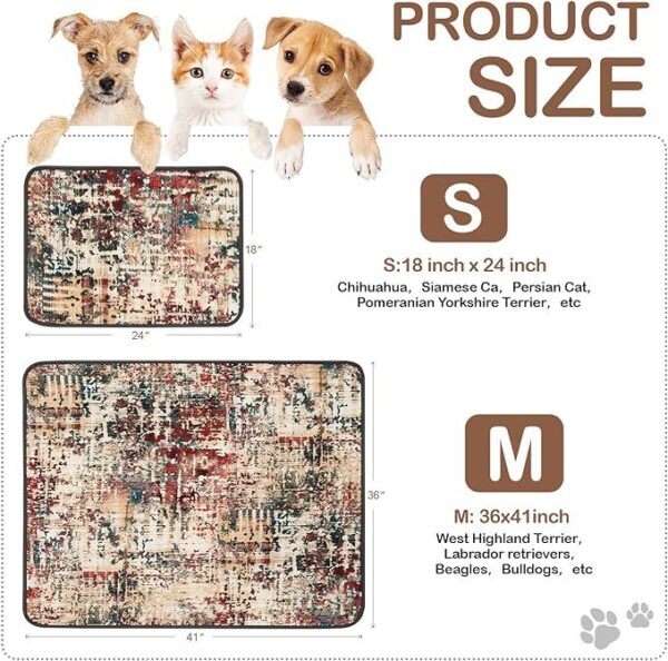 Qeils Washable Pee Pads For Dogs, 2 Pack Reusable Puppy Pads 18x24 Super Absorbent Leakproof Dog Training Pads, Non-Slip Potty Pads For Floor, Crate,Couch, Whelping Pads Litter Mat Puppy Supplies - Image 5