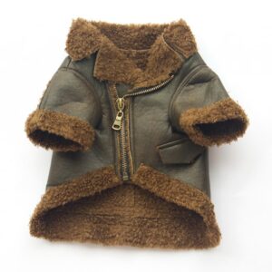 Punk Leather Sweater Dog Autumn And Winter Clothes