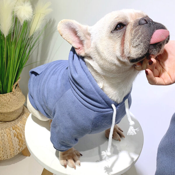 Pet with fleece hoodie - Image 3