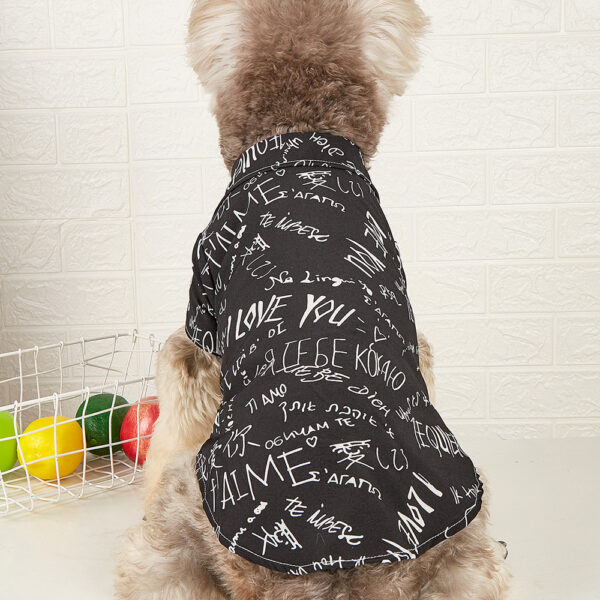 Letter Print Clothes Small Dog Top - Image 3