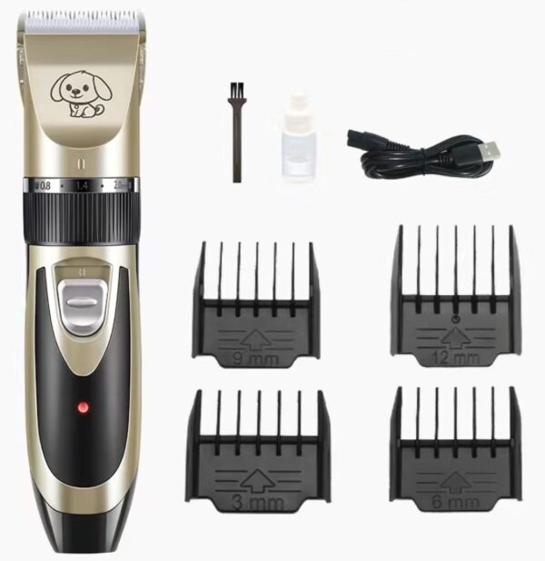 USB Rechargeable Electric Pet Clipper Razor Set Low Noise Pet Hair Trimmer - Image 10