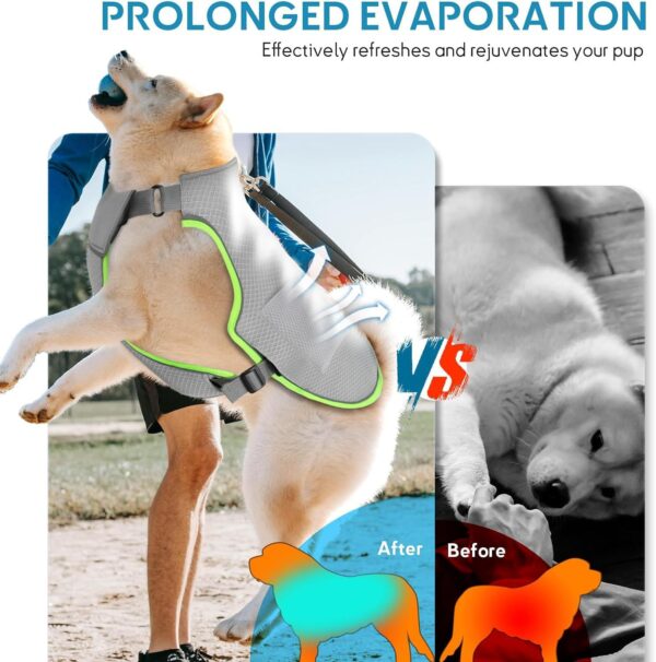 Cross-border Amazon Doggy Gray Cooling Vest Ice Pack Cooling Vest Summer Pet Special Adjustable - Image 7