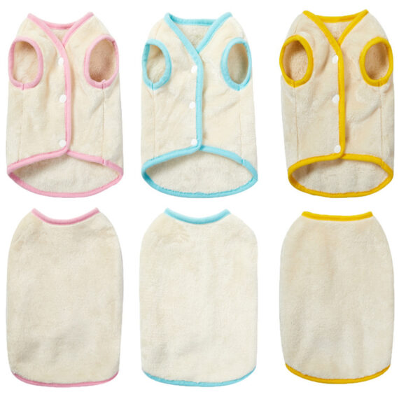 Pet Clothes Soft Flannel Dog Vest - Image 8