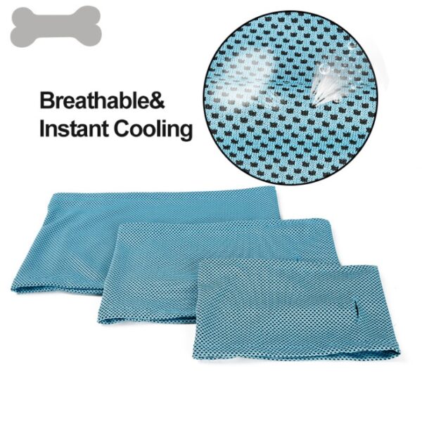 New Instant Cooling Pet Bandana Dog Scarf Summer Cooling Towel Wrap Dog Collar - Image 2