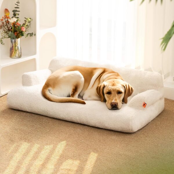 MEWOOFUN Pet Sofa For Medium Large Dogs & Cats - 40x24x12 Inch Washable Couch With Removable Cover & Non-Slip Bottom, Orthopedic Support Bed - Image 2