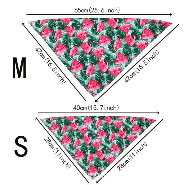 Tropical Wind Fruit Pet Drool Towel For Dogs - Image 3