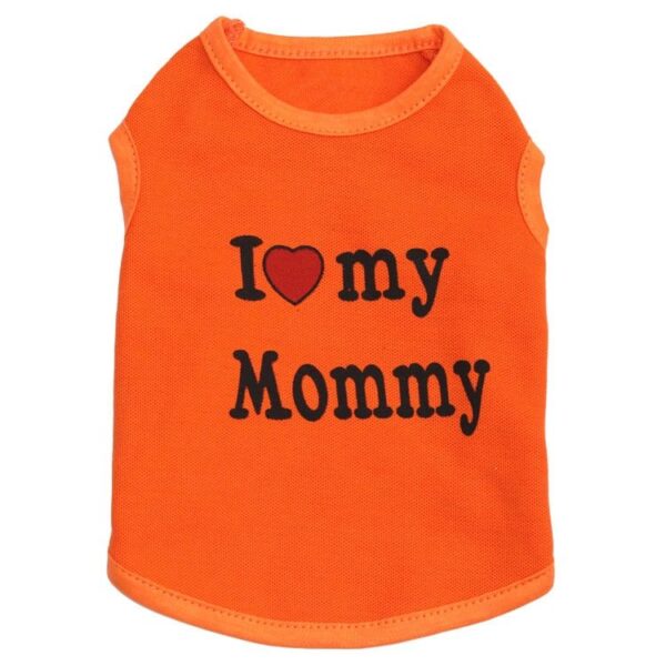 Love Mom Vest Summer Print Letters - Image 3