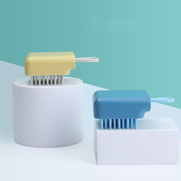 Pet Dog Cat Bath Brush Comb Multifunctional Brush Hair Fur Grooming Massaging Washing Comb Wet And Dry Remove Hair Knots - Image 2
