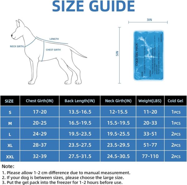 Cross-border Amazon Doggy Gray Cooling Vest Ice Pack Cooling Vest Summer Pet Special Adjustable - Image 2