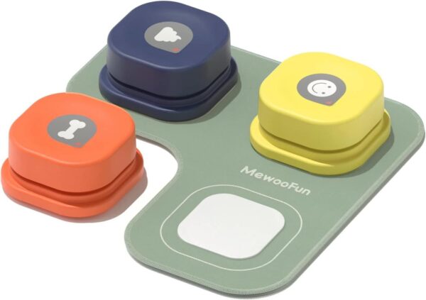 MEWOOFUN Dog Talking Buttons Set - 3 Recordable Communication Buttons With - Image 5