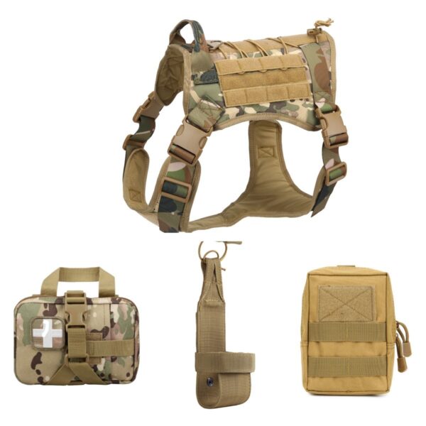 Outdoor Tactical Training Dog Clothes Large Dog Vest Camouflage Pet Vest - Image 2
