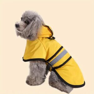 Golden Retriever Big Dog Pet Raincoat Reflective Dog Clothes Raincoat Poncho