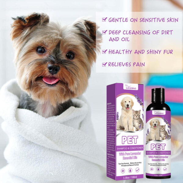 Pet Shampoo Pet Bath Relieve Skin Itching Hair Soft Non-knotted Shampoo - Image 5