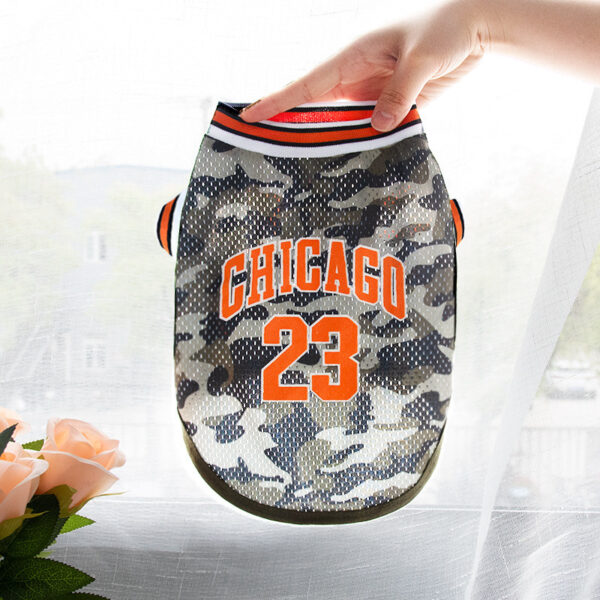 Pet Clothes Basketball Vest Large Mesh Summer Dog Clothes - Image 3