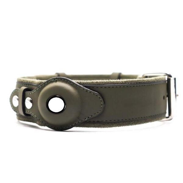Location Tracker First Layer Leather Dog Pet Collar - Image 2