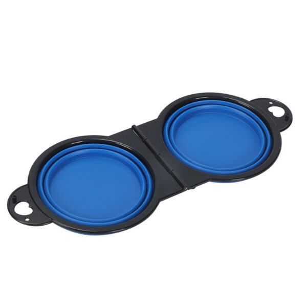Silicone Portable Outdoor Pet Folding Out Feeder One Dog Bowl - Image 8