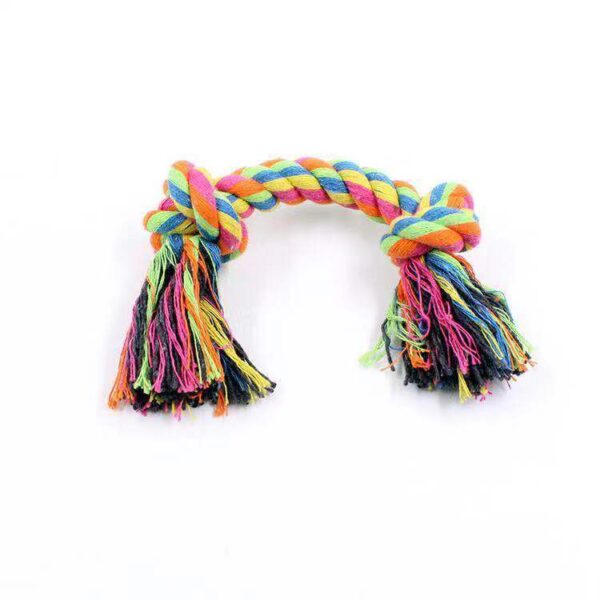 Double knot cotton rope knot dog toy - Image 6