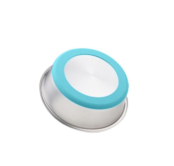 Silicone Pet Bowl Stainless Steel Dog Bowl Dog Food Bowl Feeding Drinking Pet Supplies Cat Bowl - Image 8