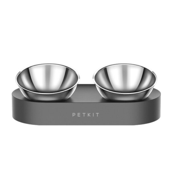 Stainless Steel Pet Adjustable Feed Bowl Double Feeder - Image 5