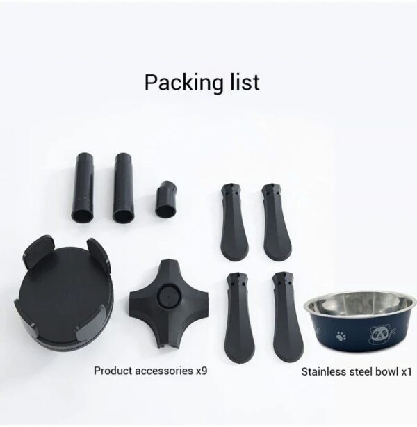 Adjustable Elevated Dog Food Bowls Stand Anti Slip Stability Pet Bowl Holder For Medium And Large Pets Pet Water Food Bowl - Image 6