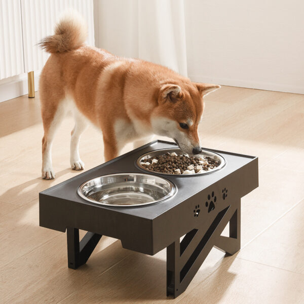 Stainless Steel Abs Adjustable Dog Bowl Pet Food Bowl - Image 2