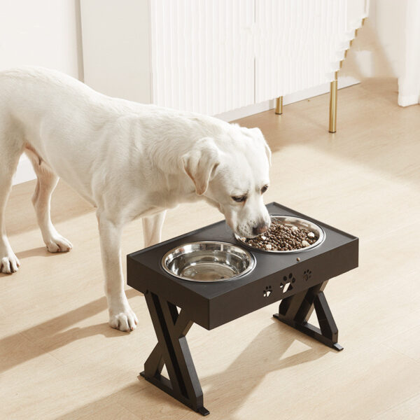 Stainless Steel Abs Adjustable Dog Bowl Pet Food Bowl - Image 4