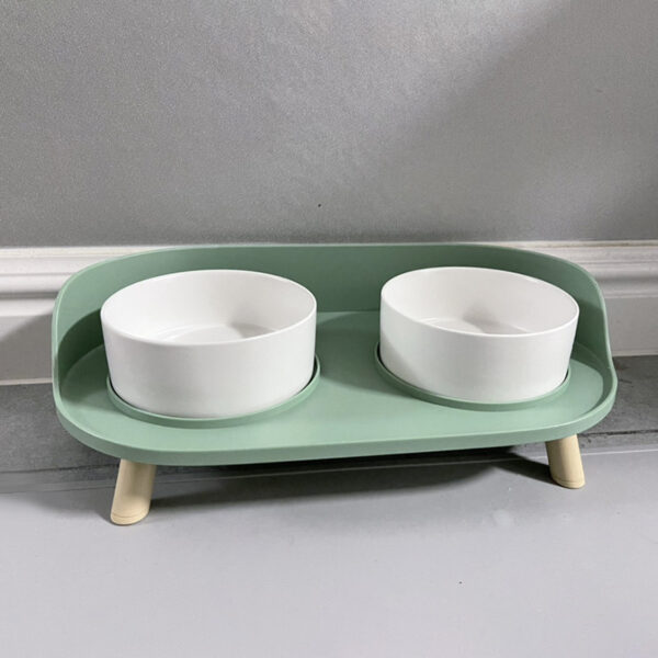 Ceramic Dog Food Bowl on Food Table