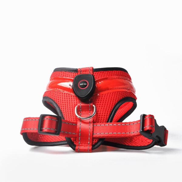 LED Luminous Dog Harness Led USB Charging Dog Chest Strap Vest Pet Safety Reflective Harness Pet Vest For Puppy Large Dog Pet Products - Image 7